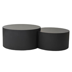 Wave Stripe Nesting Coffee Table (Set of 2)