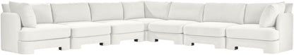 Hammond - Velvet Performance Fabric Upholstered 7 Piece Corner Sectional