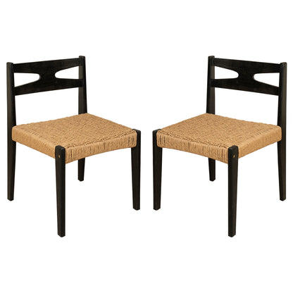 Dining Side Chairs, Indoor Outdoor Armless Chair (Set of 2)