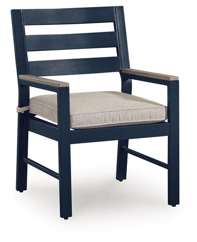 East Beach - Arm Chair With Cushion (Set of 2) - Blue