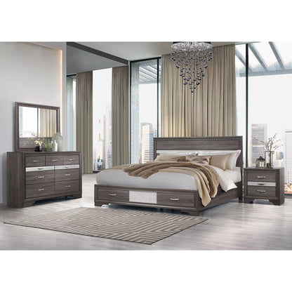 Ryder - Sparkle Nightstand - Gray