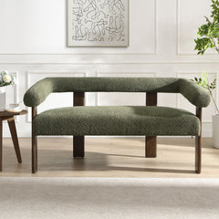 Modern Round Armrest Loveseat