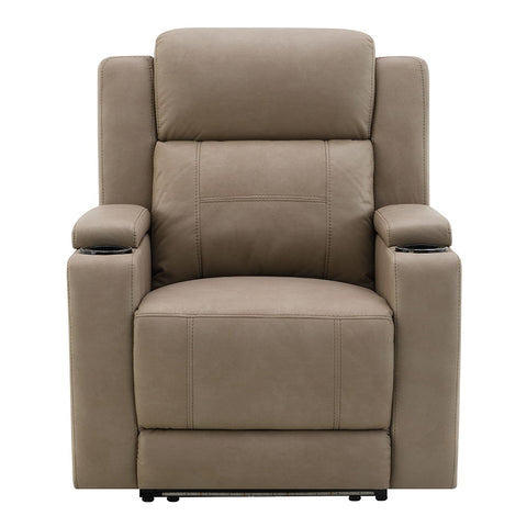 Lugo - Power Motion Recliner With Cup Holder - Camel