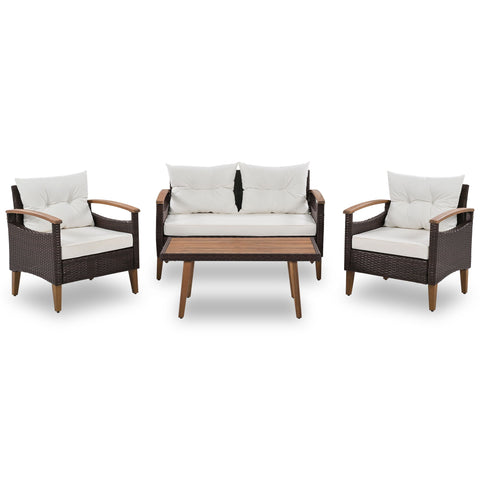 4 Piece Garden Furniture, Patio Seating Set