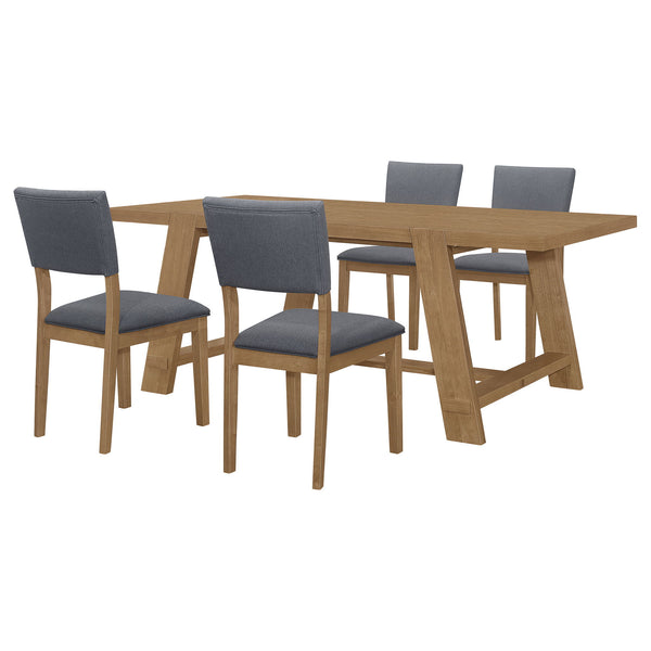 Modern Farmhouse Dining Set With Table And Chairs
