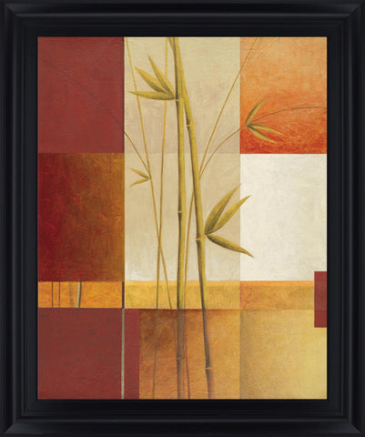 Autumn Bamboo Fusion - 28" x 34" Framed Wall Art