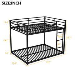 Metal Bunk Bed, Low Bunk Bed With Ladder
