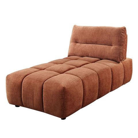 Loanna - Modular - Chaise - Coral Red Chenille