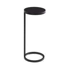 Yancey - Round Metal Accent Table - Antique Bronze
