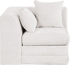 Stellar - Chenille Fabric Upholstered Modular Corner Chair