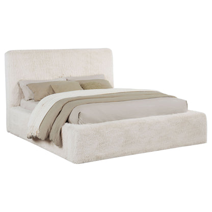 Tall Headboard Panel Bed With Padded Headboard