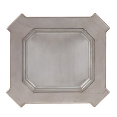 Northville - End Table - Clear Glass & Antique Silver