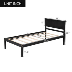Platform Bed Frame With Headboard