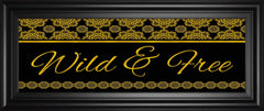 18x42 Wild & Free By Cindy Jacobs - Black