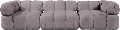 Orin - Velvet Performance Fabric Upholstered 3 Piece Modular Sofa