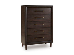 Dantenton - Five Drawer Chest - Merlot