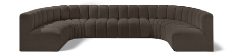 Arc - Boucle Fabric 8 Piece Modular Sofa