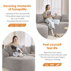 Combined Sofa With 4 Pillows