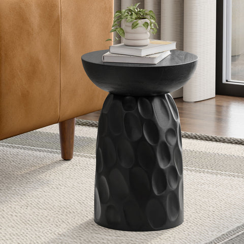 Boyd - V Chisel Accent Table - Black