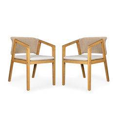 Patio Dining Chair (Set of 2) - Light Teak