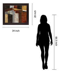 Rustic Geometry - 28" x 34" Framed Wall Art