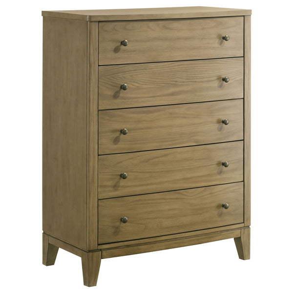 Menlo - 5 Drawer Bedroom Chest Of Drawers - Natural