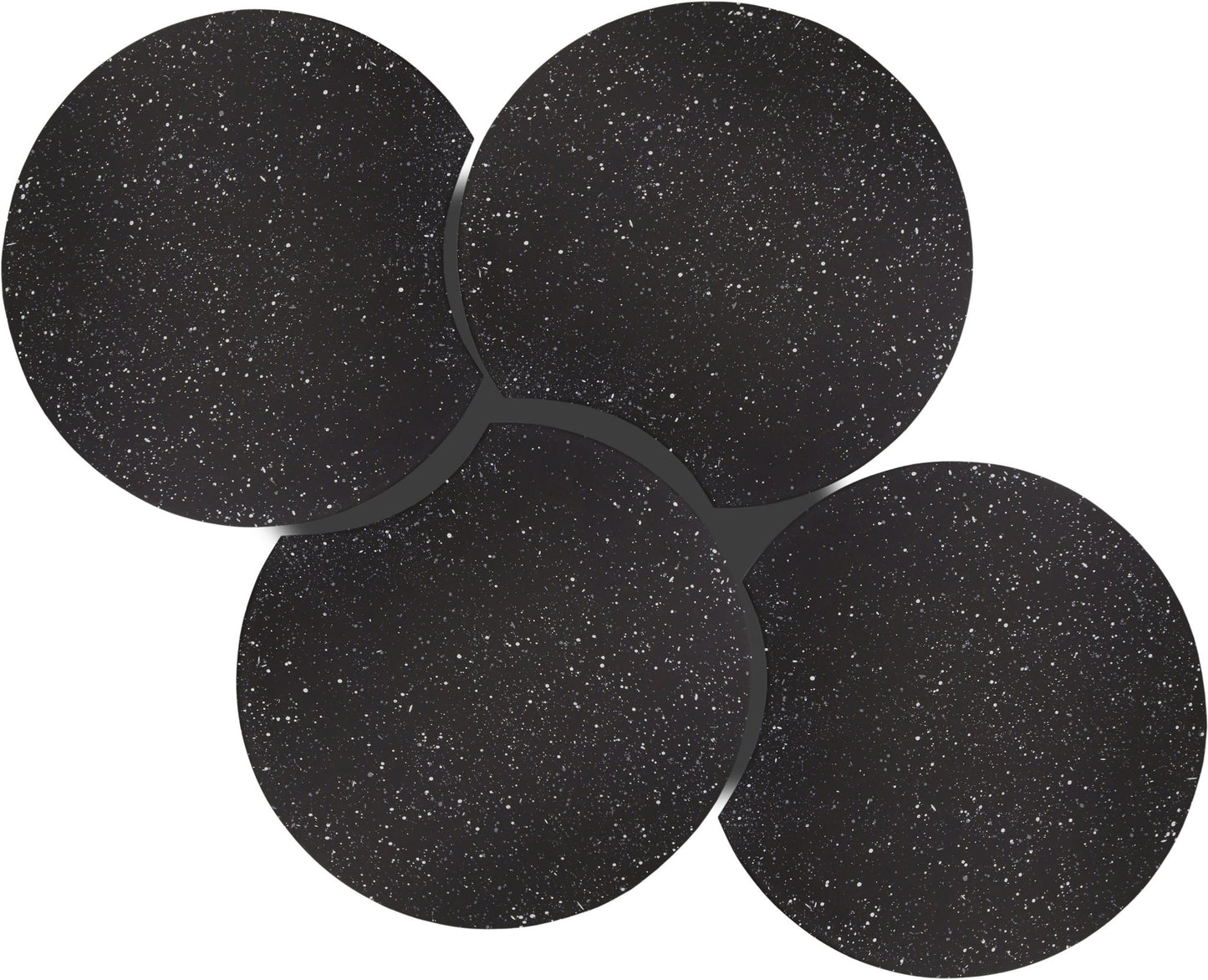 Dimple - 20" 4 Piece Modular Coffee Table - Terazzo Finish
