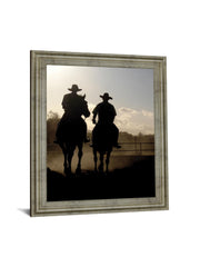 Dust Trail Sundown - 28" x 34" Framed Wall Art