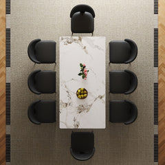 Modern Rectangular Dining Table For 6 With Chairs