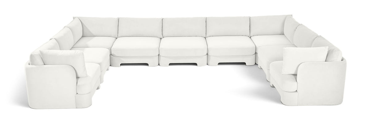 Hammond - Velvet Performance Fabric Upholstered 9 Piece Sectional