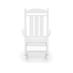 Traditional Porch Rocker Classic HDPE Poly Lumber For Porch, Patio, And Garden Comfort