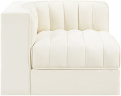 Rummi - Velvet Performance Fabric Upholstered Modular Corner Chair