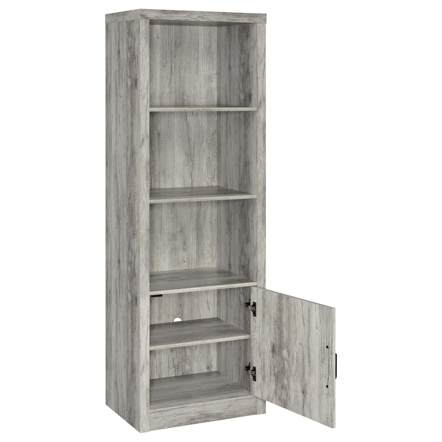 Conifer - 3 Shelf Media Tower - Gray