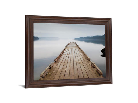 Misty Dockway - 28" x 34" Framed Wall Art