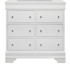 Shaker - 5 Pieces Bedroom Set With Crystal Inspired Tufted Headboard And LED Lighting