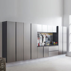 Nova Series - Wood Wall Mounted Garage Cabinet - Dark Gray
