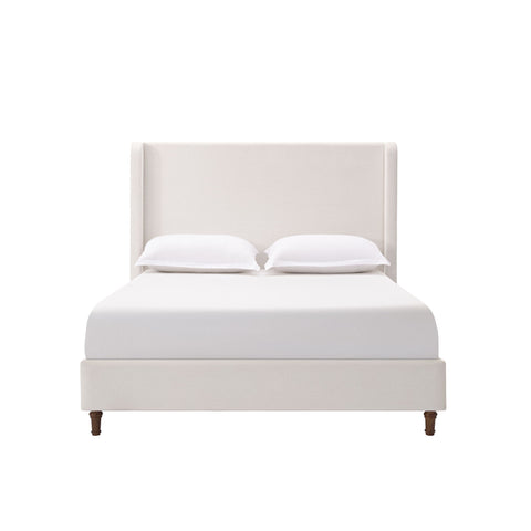 Harper - Tall Headboard Upholstered Bed / High Headboard / Elegant Simplicity / No Box Spring Needed