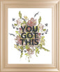 22x26 Empower Flowers I By Jennifer Goldberger - Green