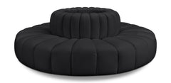 Arc - Faux Leather 8 Piece Round Modular Sofa