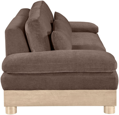Turin - Chenille Fabric Upholstered Modular Sectional - Brown