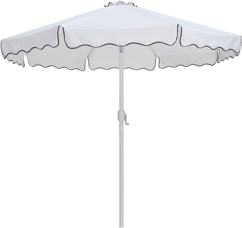 Amalfi - Aluminum Patio Umbrella - White Base / White Pole