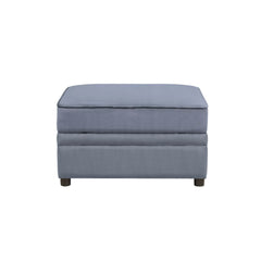 Bois II - Ottoman With Storage - Gray Velvet