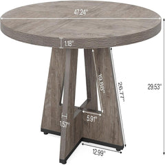 Round Dining Cross Base Kitchen Table