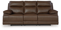 Vonryan - Power Reclining Sofa With Adj Headrest - Tobacco