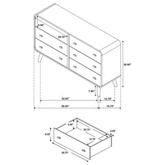 Winston - 6 Drawer Bedroom Dresser