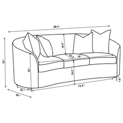 Rory - Sloped Arms Living Room Set
