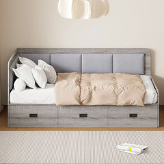 Daybed With 3 Drawers And 3 Storage Compartments