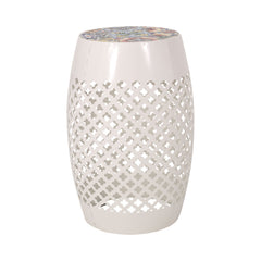 Roswell - Outdoor Side Table With Mosaic Tile Top