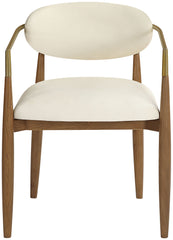 Riccio - Dining Arm Chair (Set of 2) - Walnut Frame