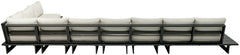 Maldives - 7 Piece Water Resistant Outdoor Patio Modular Sectional With Gray Base